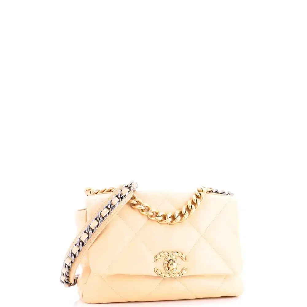 Chanel 19 Flap Bag Quilted Leather #256629C48B - Picture 3 of 8